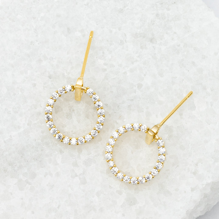 Stunning gold hoops, 14k gold and zircon earrings, wedding jewelry for women, best gift ideas, fair trade gifting