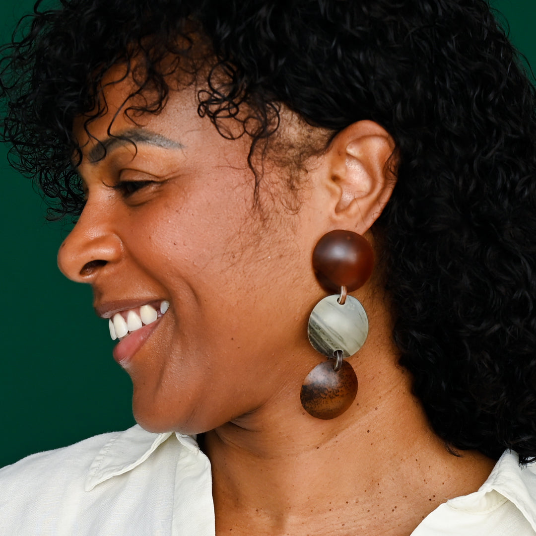 Terra Drop Statement Earrings