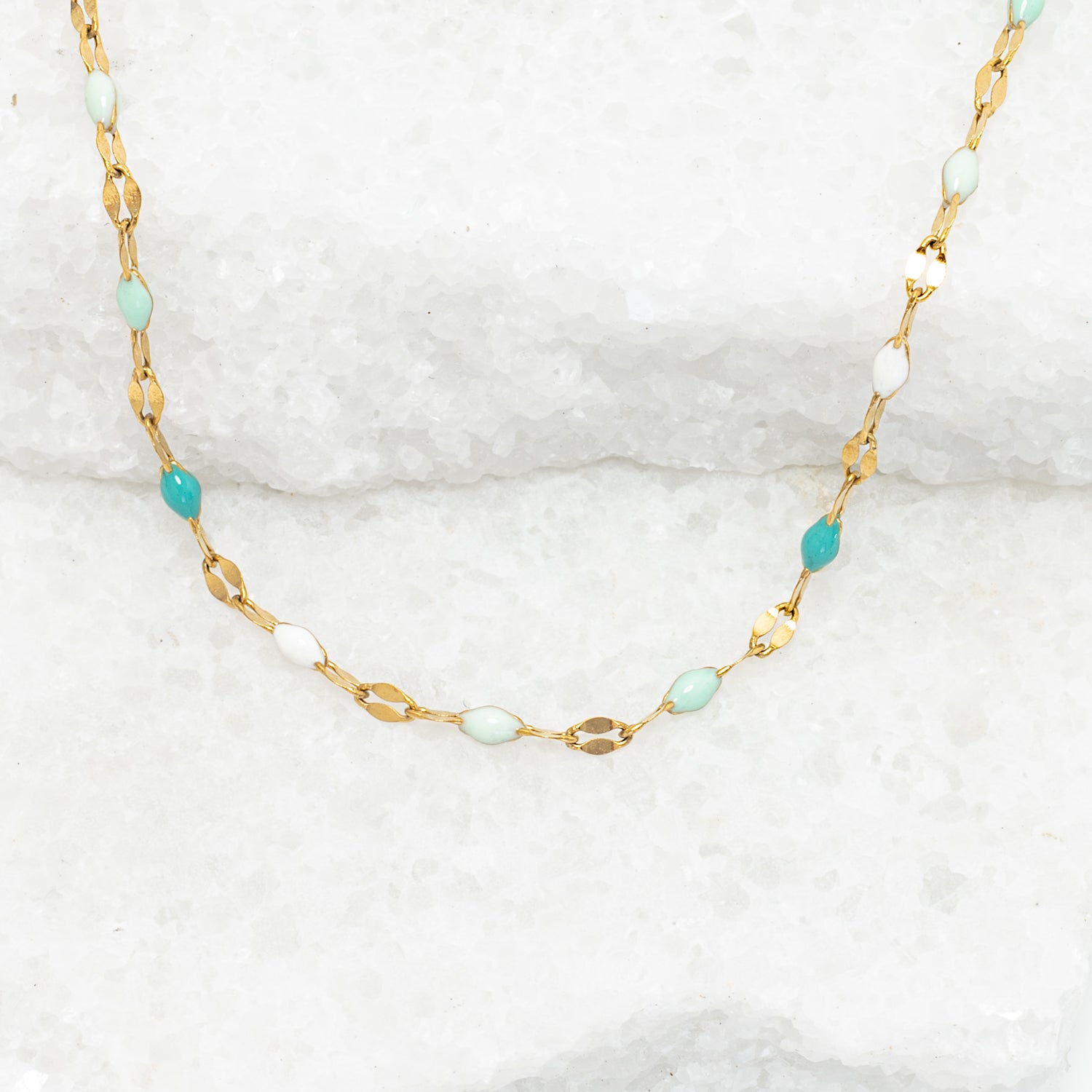 Punctuated Chain Necklace in Shades of Blue – Starfish Project