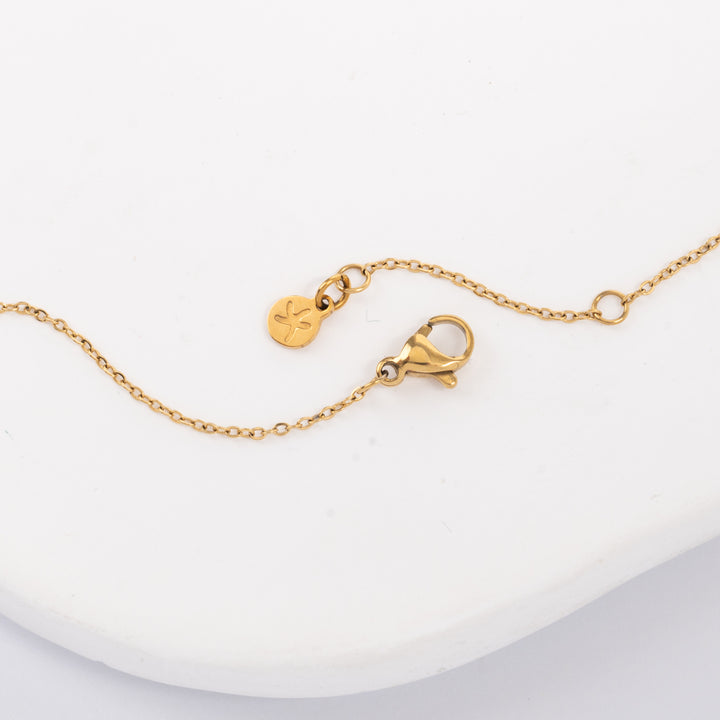 Gold chain with starfish logo attached, symbolism for hope, adjustable gold chain, jewelry gift shops