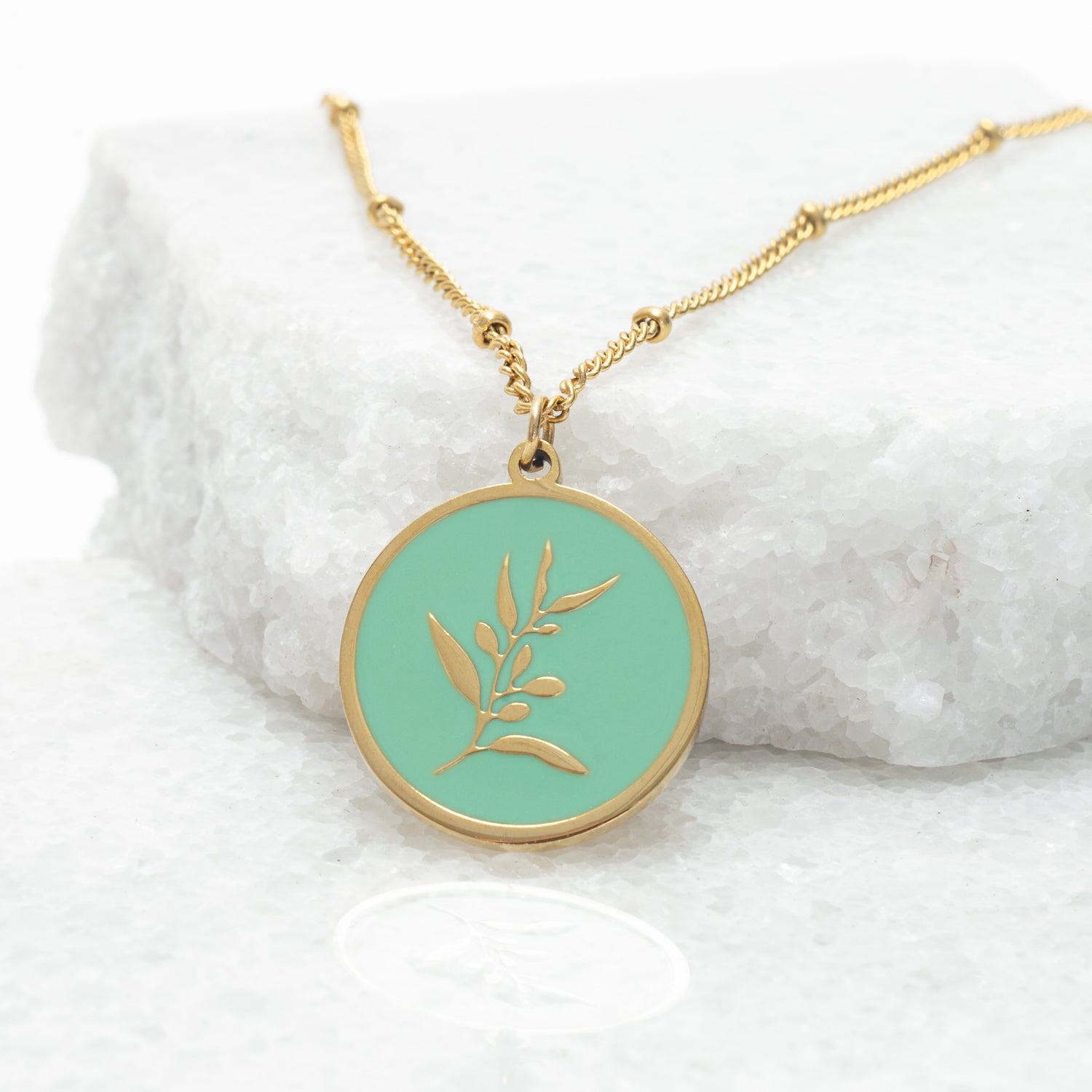 【MISSOMA】FLOATING PENDANT AEGIS CHAIN NECKLACE/18k/追跡便 missoma-necklace-