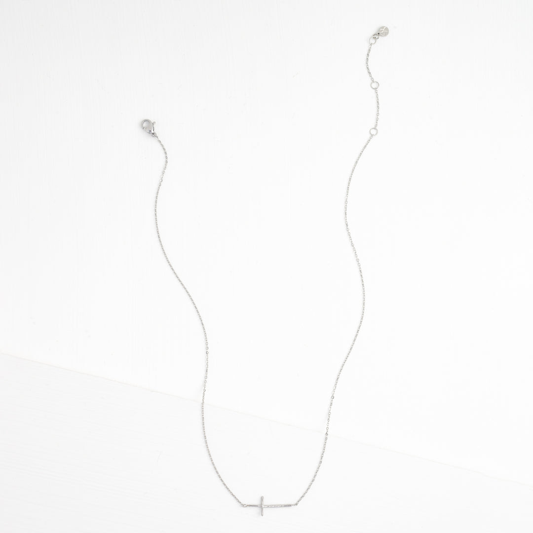 Silver cross necklace for women, creative gift ideas for Christmas, fair trade store online