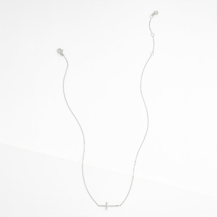 Silver cross necklace for women, creative gift ideas for Christmas, fair trade store online