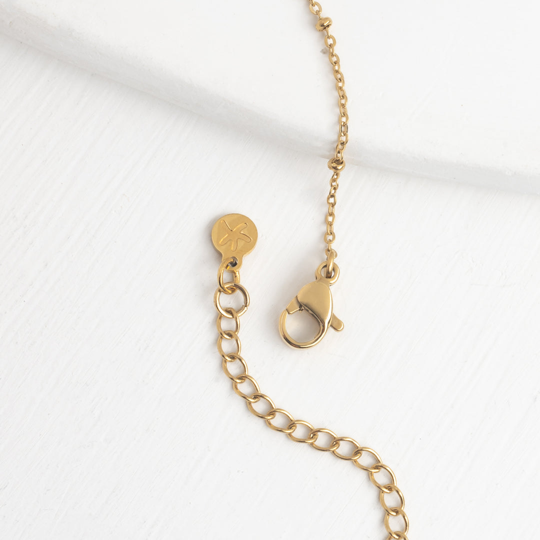 Starfish logo, starfish symbol, gold necklace chain, women's gold necklaces, sustainable fair trade business