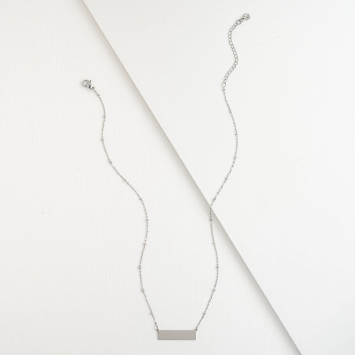 Full length photo of necklace that can be engraved, jewelry website, best xmas gift ideas, gift ideas for the holidays