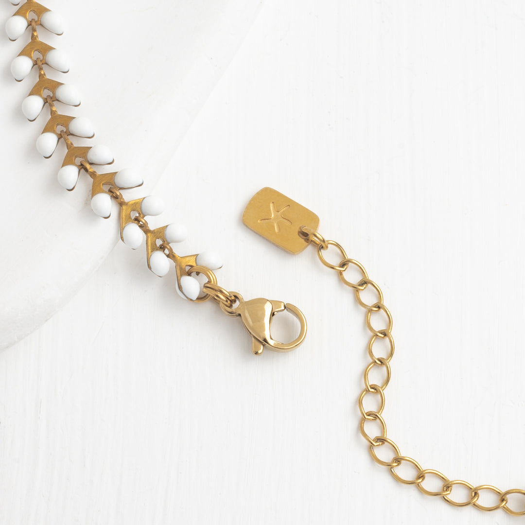Starfish logo, starfish symbol, gold necklace chain, women's gold necklaces, sustainable fair trade business, chain with design
