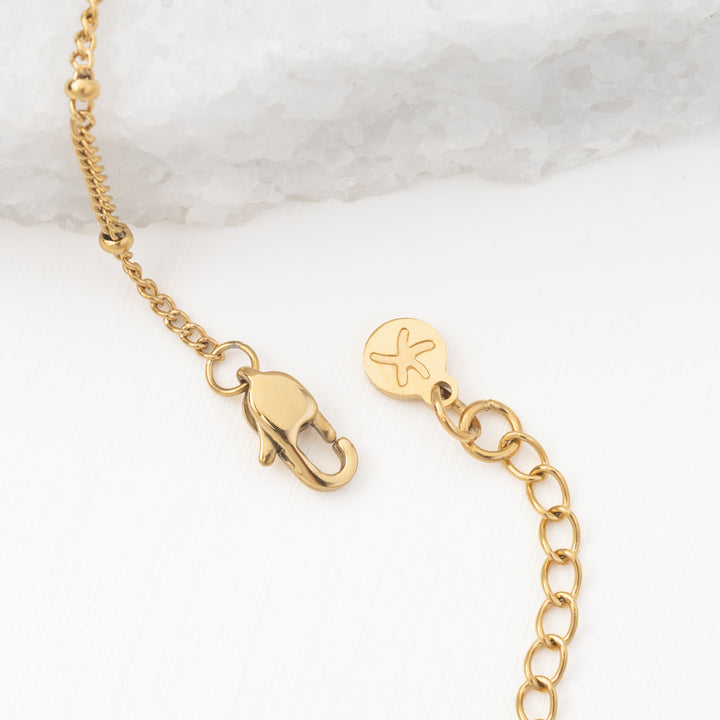 Starfish logo, starfish symbol, gold necklace chain, women's gold necklaces, sustainable fair trade business
