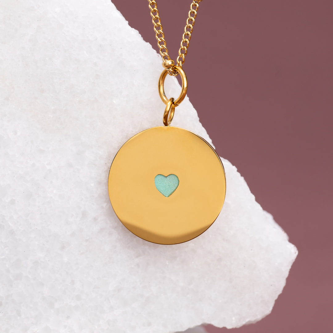 Engravable gold necklace, heart necklace, creative gift ideas for Christmas, personalized Christmas gifts, gifts for the holidays