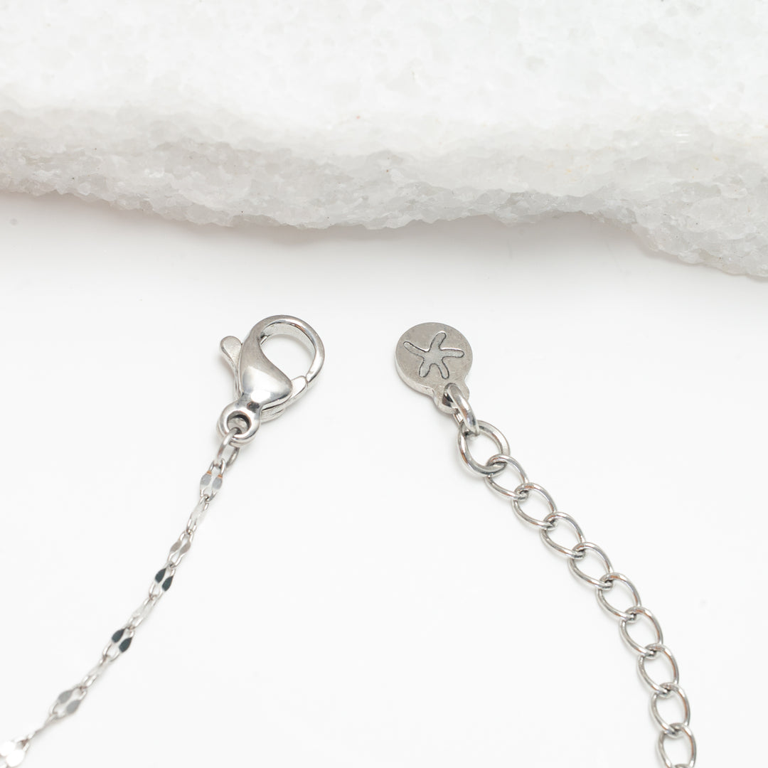 Starfish logo, starfish symbol, silver necklace chain, women's silver necklaces, sustainable fair trade business