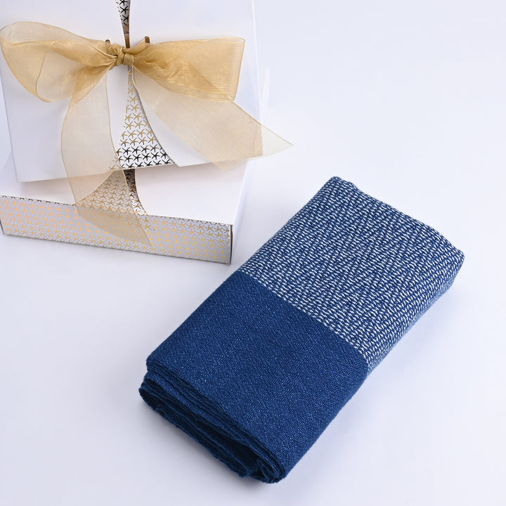 Threads of Indigo Scarf