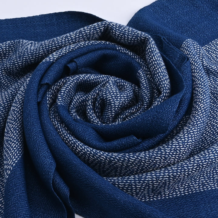 Threads of Indigo Scarf