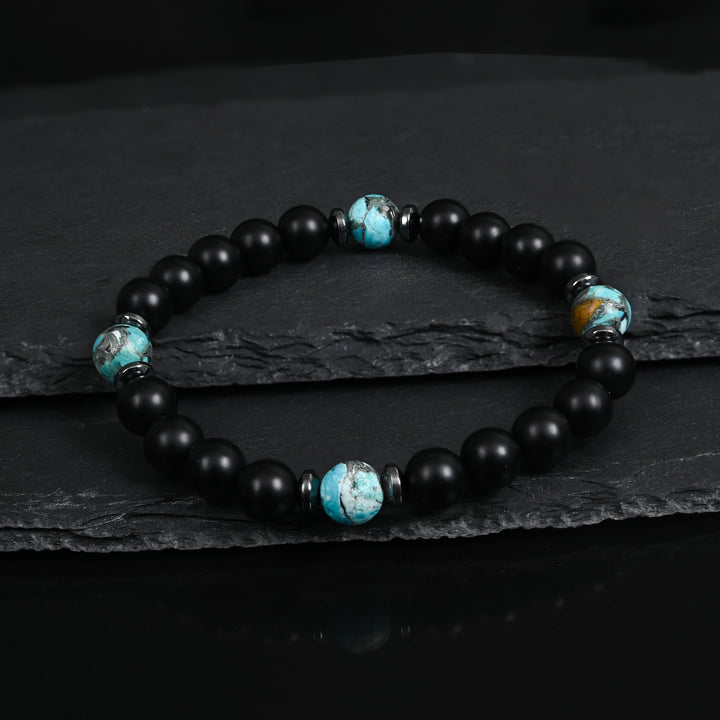 Women's artisan jewelry, ideas for men for Christmas, men's bracelets, black beaded bracelet for men, gift ideas for the holidays