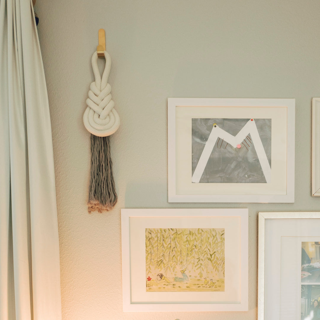 Hand knit wall decor, wall decorations for women, Starfish Project home decor, wall hangers for women