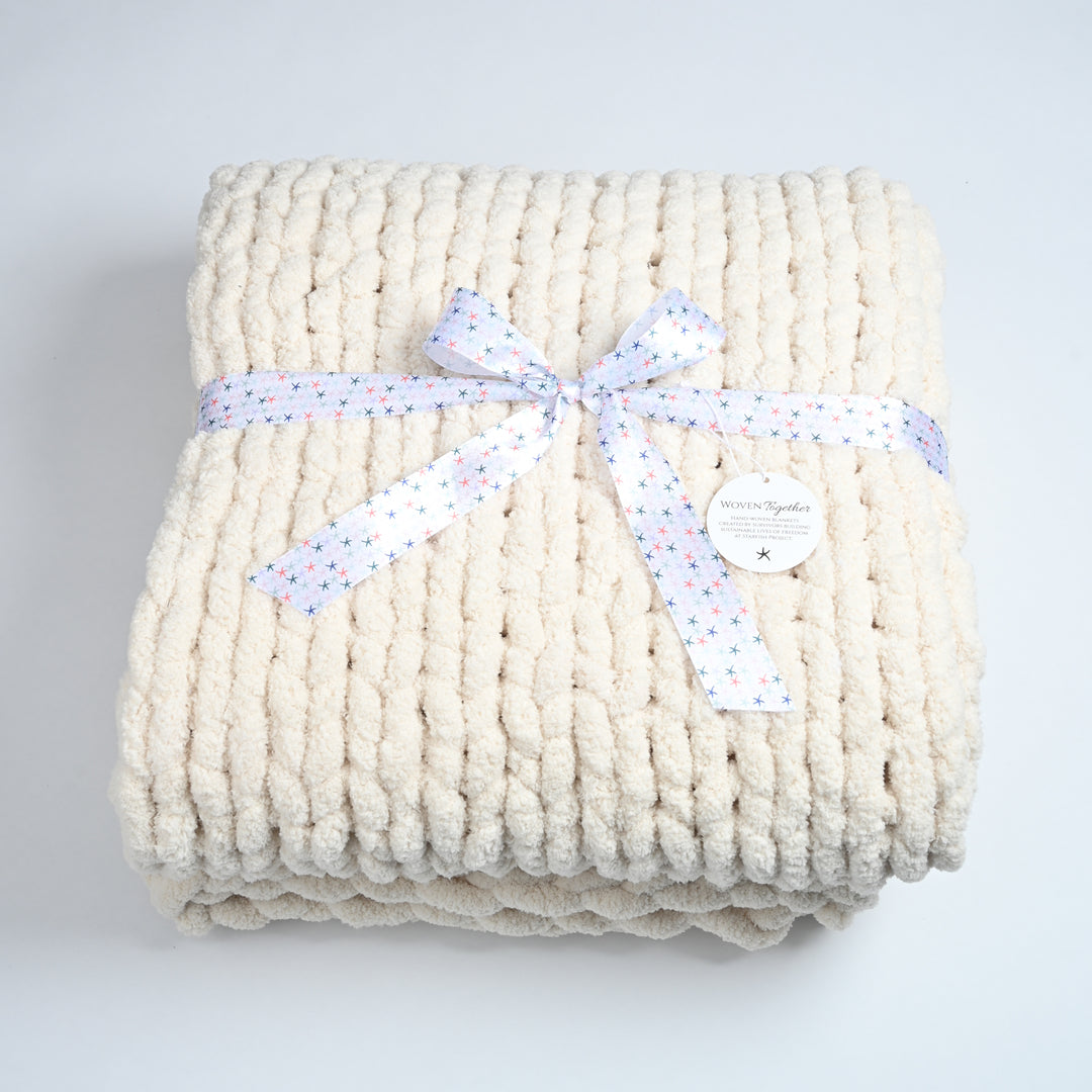 Gift wrapped blanket, soft blanket, best mother's day gift, women's artisan business, freedom company, online gift shopping, blankets for women