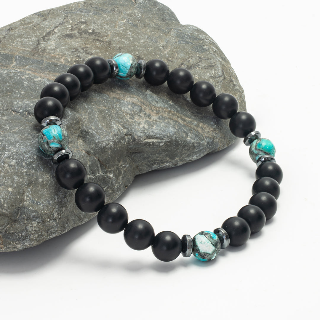 Men's beaded bracelet, simplistic bracelet for men, emperor stone beaded bracelet, ocean jewelry, jewelry companies