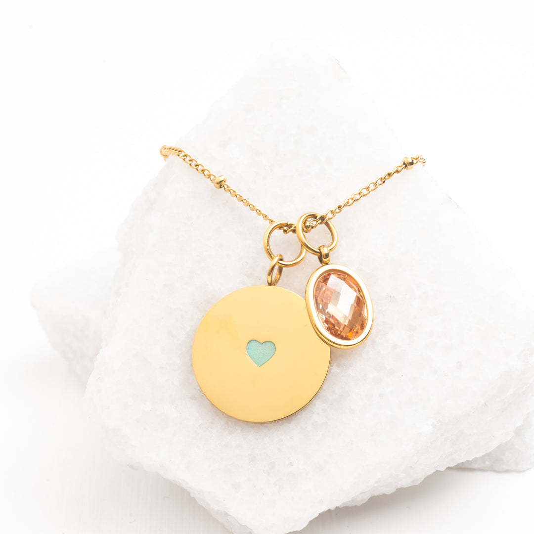 Engravable necklace with birthstone, birthstones, personalized jewelry, jewelry you can personalize for women, great xmas gifts