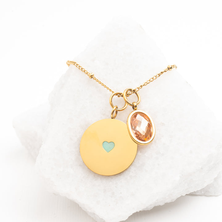 Engravable necklace with birthstone, birthstones, personalized jewelry, jewelry you can personalize for women, great xmas gifts