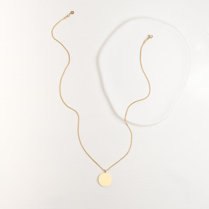 Opposite side of necklace, plain gold necklace side, gift shops near me, unique christmas present ideas