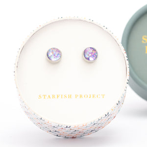 Jewelry box of silver studs, gift boxing, Starfish Project jewelry, best jewelry brands, freedom business