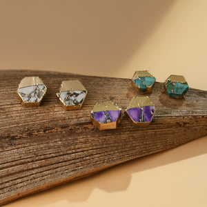Canopy Stud Earrings – Royal Purple Emperor Stone