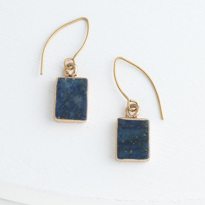 In the Clouds Lapis Earrings