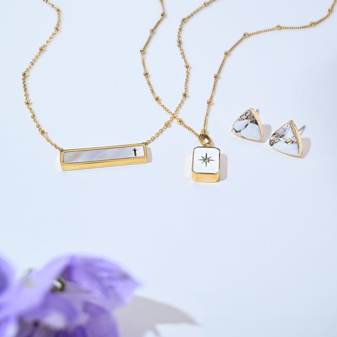 Faith Reversible Cross Bar Necklace