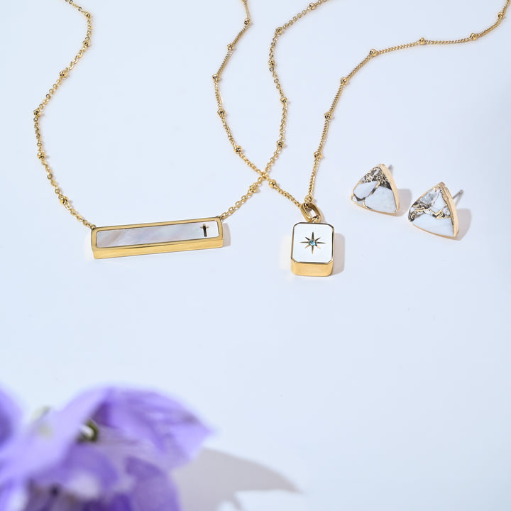 Faith Reversible Cross Bar Necklace