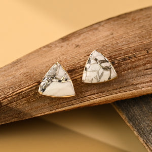 Haven Studs – White Turquoise