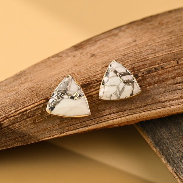 Haven Studs – White Turquoise