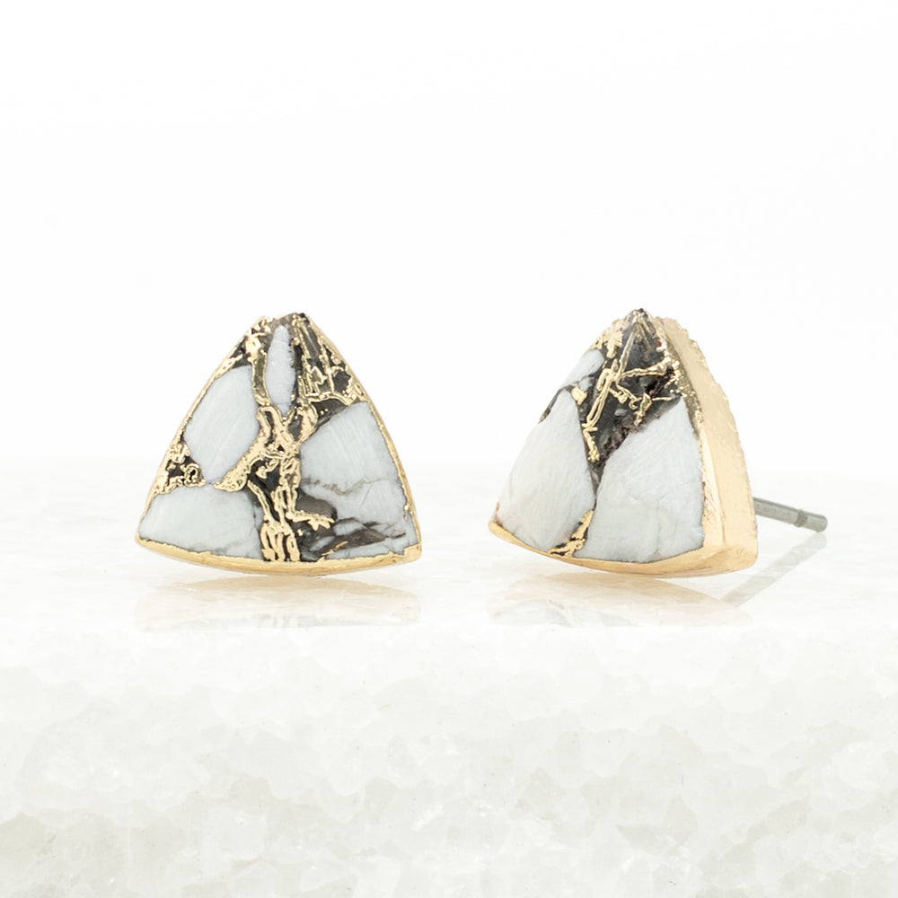 Haven Studs – White Turquoise