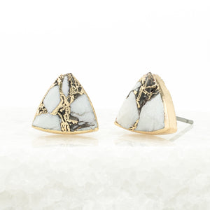 Haven Studs – White Turquoise