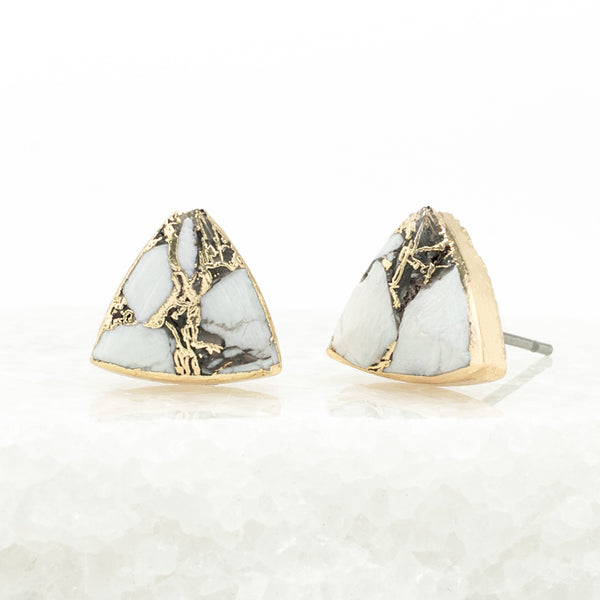 Haven Studs – White Turquoise
