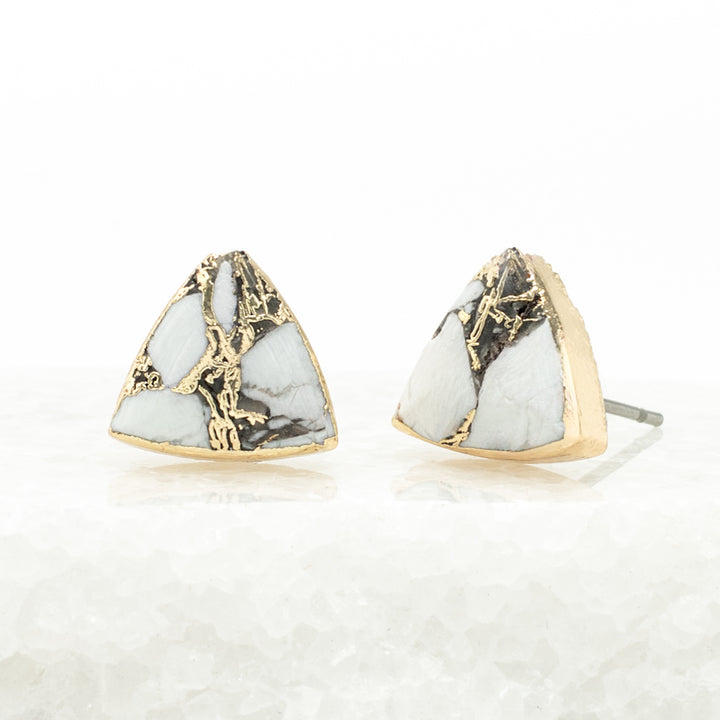 Haven Studs – White Turquoise