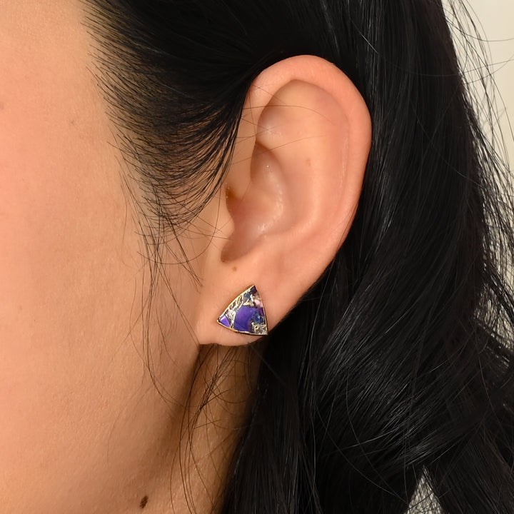 Haven Studs – Royal Purple Emperor Stone