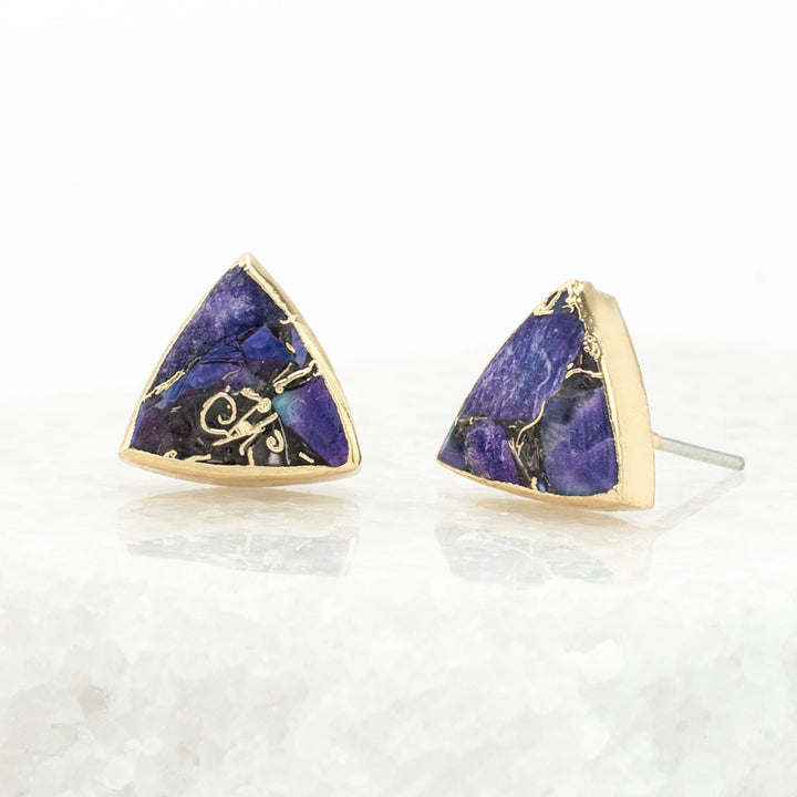 Haven Studs – Royal Purple Emperor Stone