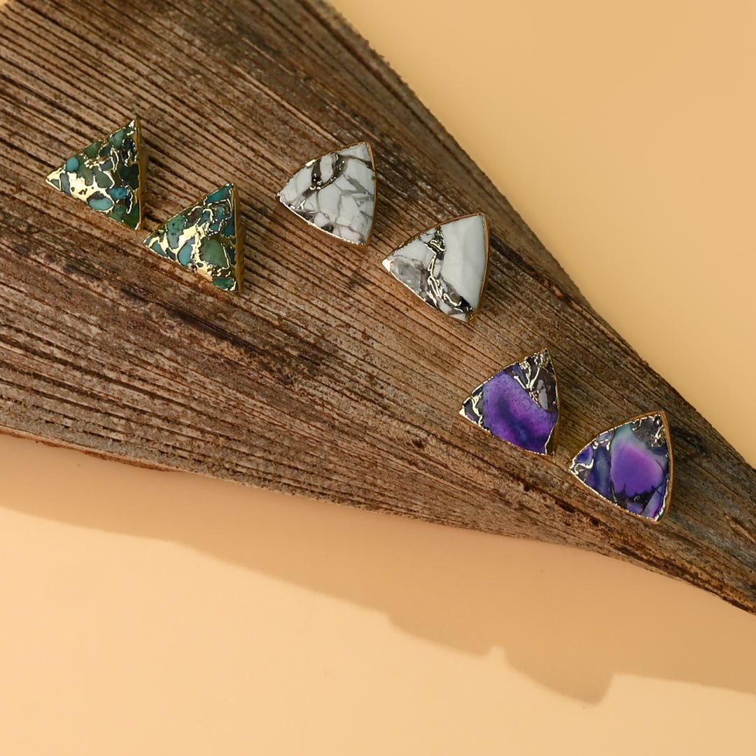 Haven Studs – Royal Purple Emperor Stone