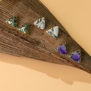Haven Studs – Royal Purple Emperor Stone
