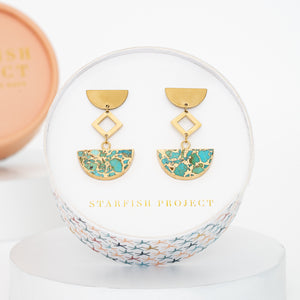 Turning Tide Turquoise Drop Earrings