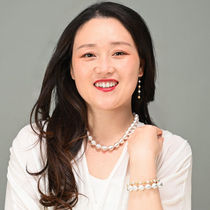 En Vogue 銀色球形項鍊