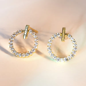 Quality gold hoops, shiny earrings for women, sparking hoops for women, sustainable fair trade jewelry business