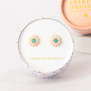 Set of gold earrings in a gift box, zircon earrings, jewelry with zircon, jewelry website, jewelry for women, great mother's day gift