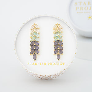 Gift box with 14k gold earrings, crystal earrings for women, earrings like pandora, gold jewelry stores