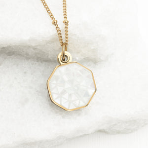 Pearl necklace, mother of pearl, gold shades, women's jewelry, sustainable fair trade jewelry, cute necklace
