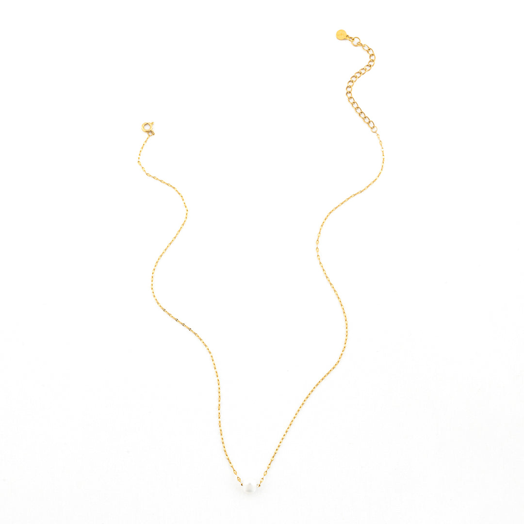 Annie Gold Pearl Necklace