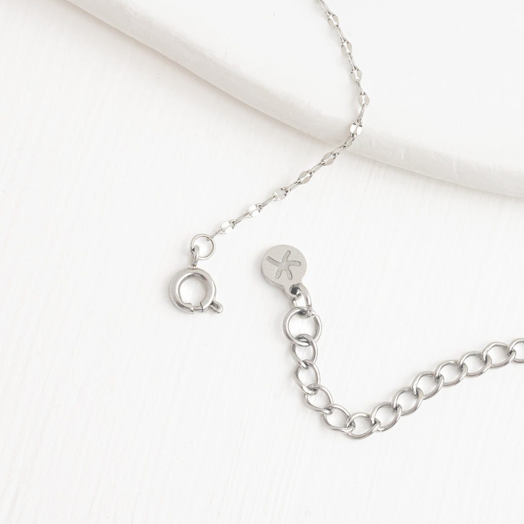 Annie Silver Pearl Necklace