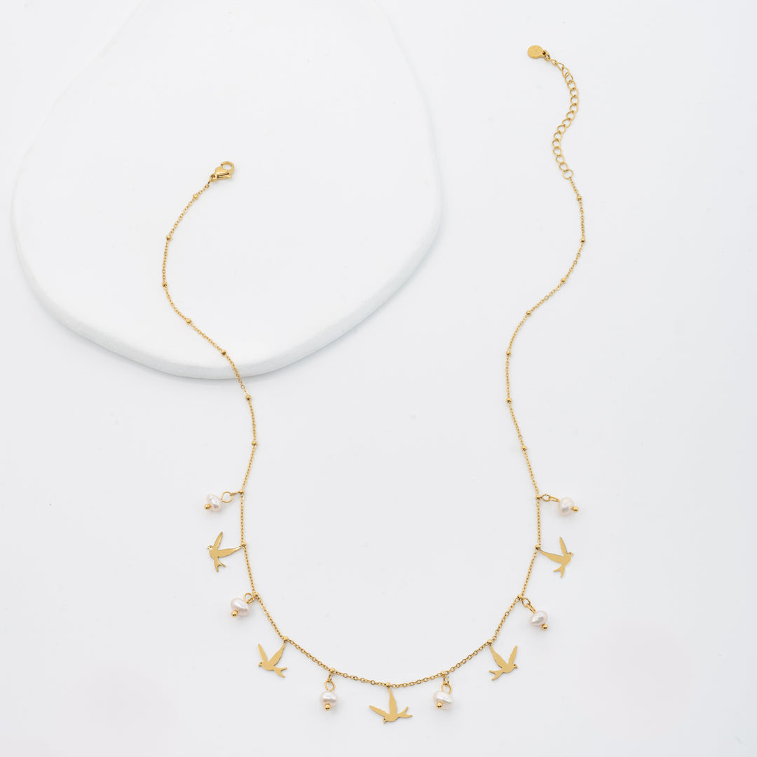 Wings of Hope Pearl Necklace