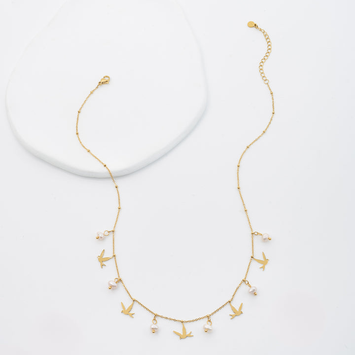 Wings of Hope Pearl Necklace