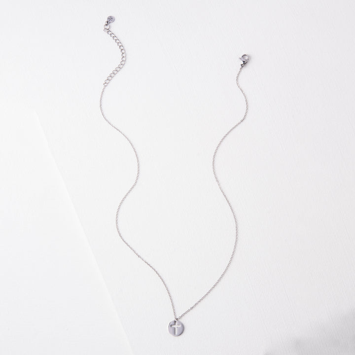 Carolyn Silver Cross Necklace