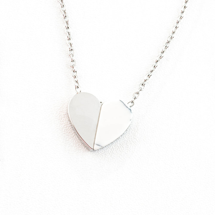 Alexis Silver Heart Necklace