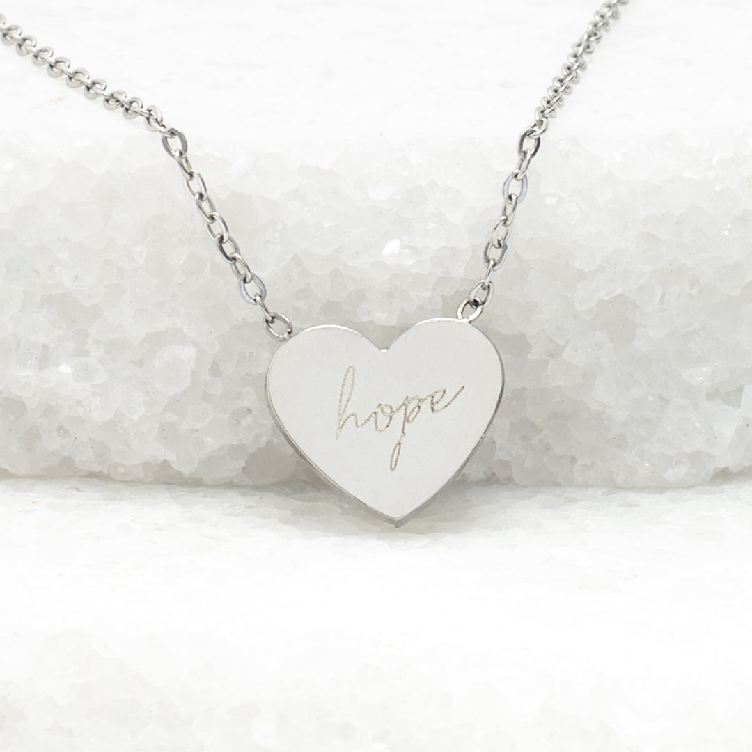 Give Hope Necklace in Silver